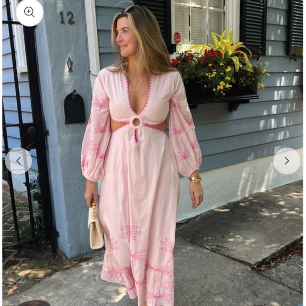 COPY - CHAKERIS (Charleston, SC) gorgeous Madison Light Pink Maxi Dress